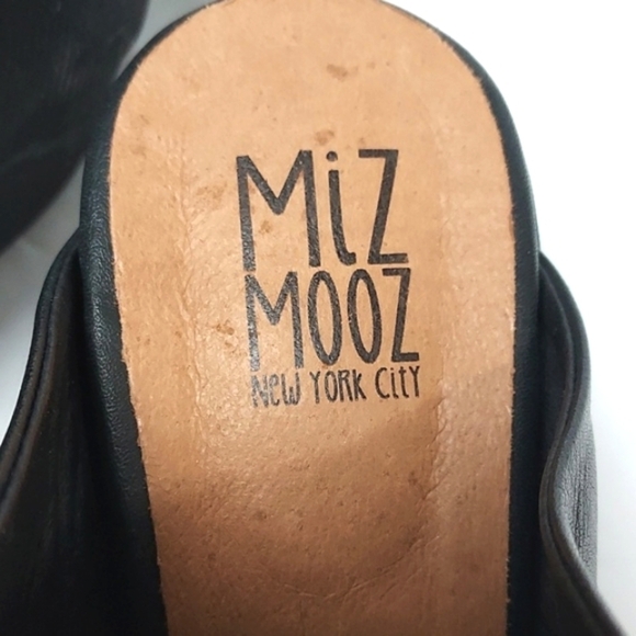 Miz Mooz Amalia Leather Mule Black Size 41 (9.5-10) - Picture 12 of 16